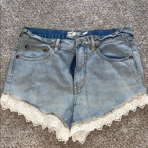 Free people jeans shorts